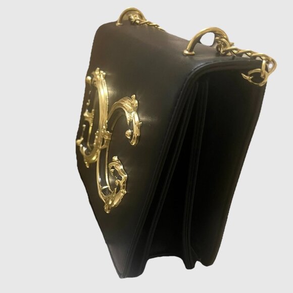 Black Clutch with Gold Logo - Picture 6 of 6